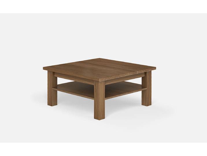 Table basse double plateau: Berlin Noyer (américain) Naturel huilé