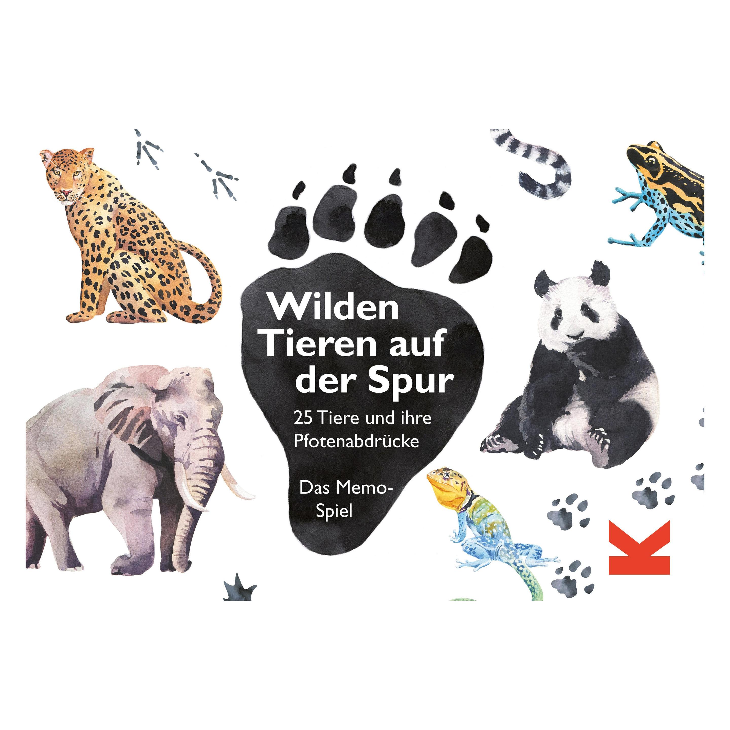 Laurence King Memory Memory Wilden Tieren auf der Spur (Deutsch, 1 - 2 Spieler) (440114)