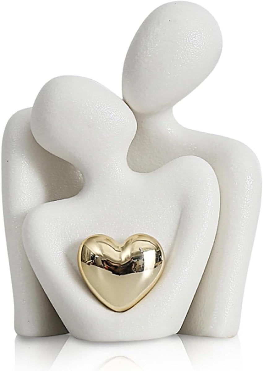 Provento Romantisch Abstract Standbeeld Wit Decoratief Sculptuur