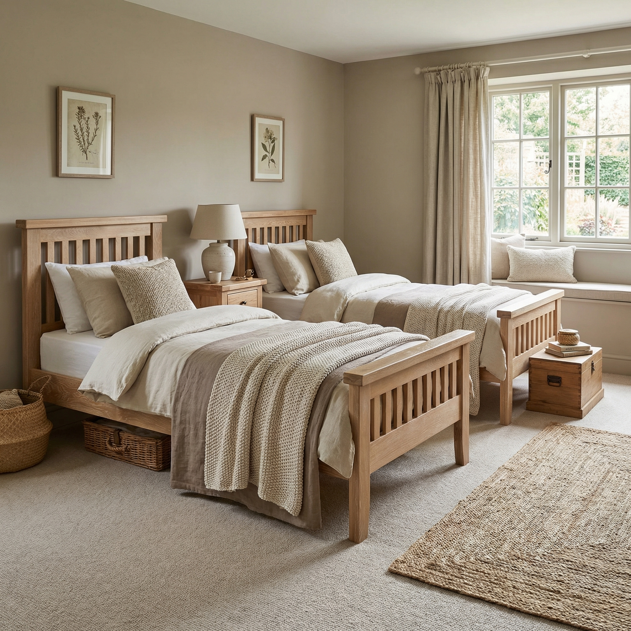 Burford 3ft High-End Single Bed Frame in Natural Oak