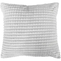 Bestlivings Kissenhülle Kuschel ( Jacquard / Flanell ) 45x45 cm - Hellgrau