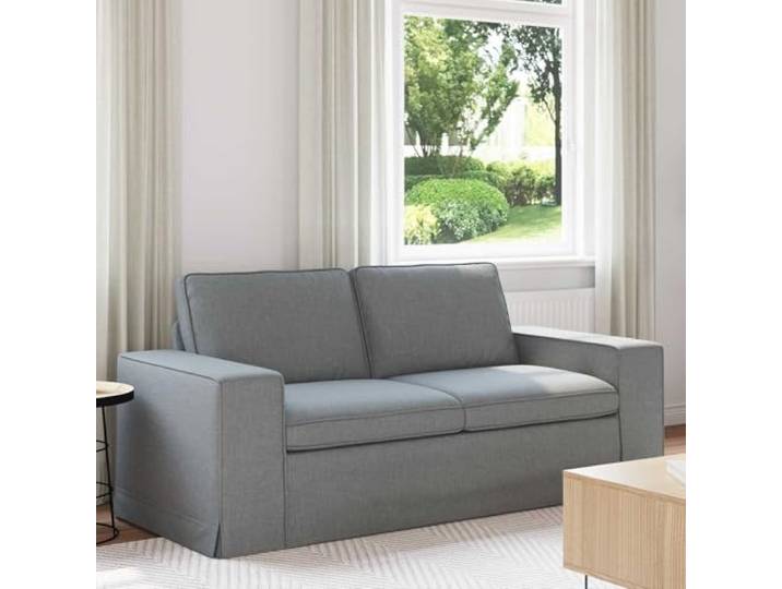 KGHERMDF Sofa Hellgrau 182x80x82 cm Stoff mit Metallrahmen, Modulares Sofa Stoffbezug, Schaum- und Faserfüllung, modulares Design, Wohnzimmer und Schlafzimmer, Holzwerkstoff-Arme