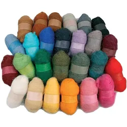 Creativ Company Wolle 26 x 25 g, Assortiert, Garn + Wolle, Mehrfarbig