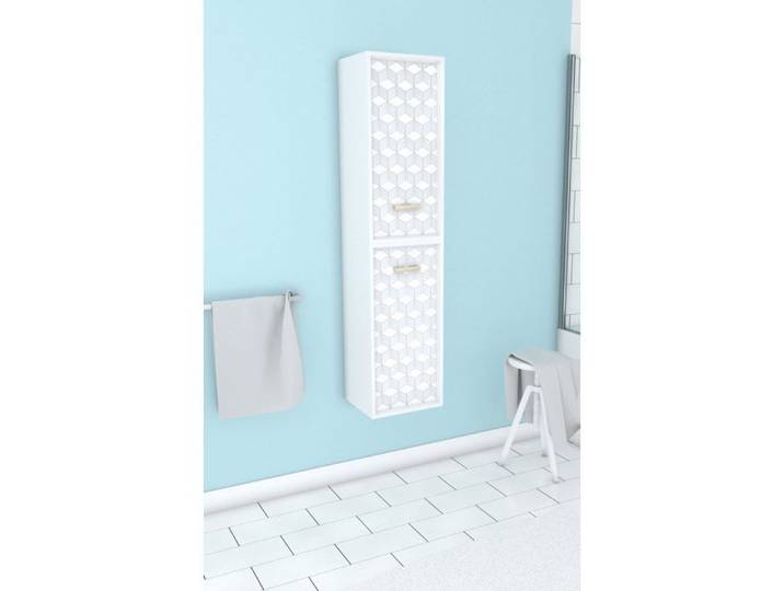 COLONNE DE SALLE DE BAIN SCANDINAVE BLANC A SUSPENDRE - H150xP25xL35cm - NORDIK TEGNINGER