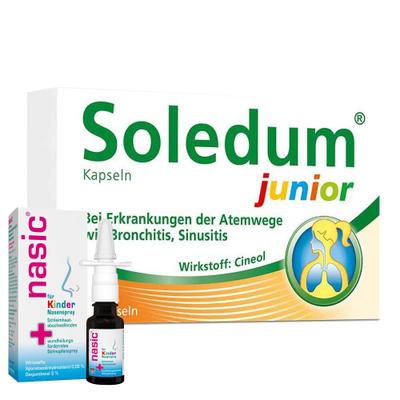nasic für Kinder Nasenspray + Soledum Kapseln junior 20 St. 1 St Set