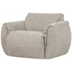 Drehsessel Baggy aus Melange-Stoff, bequeme Polsterung, moderner Stil, Farbe Natur