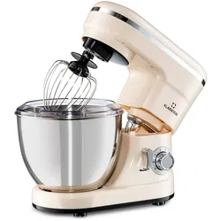 Bella Mini Rührmaschine 1200 W 6 Stufen 4 Liter Edelstahl Pulsfunktion