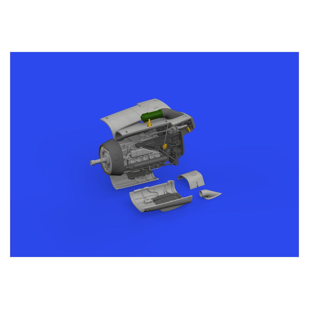 Eduard Bf 109F engine PRINT 1/72 (672350)