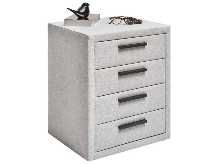 Dieter Knoll Nachtschrank, Hellgrau, 4 Schublade(n) Schubladen, 49x59x41 cm, Typenauswahl, Schlafzimmer, Nachttische