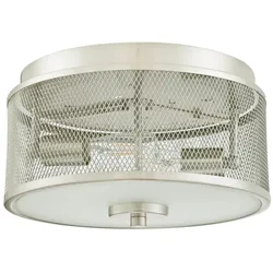 Westinghouse Deckenleuchte Morrison Nickel gebürstet mit 2 Lampen