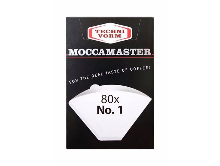 Moccamaster Filterpaper No. 1 (80 pcs) Filterpapier – Diverses Kaffeemaschinen & Teemaschinen Zubehör