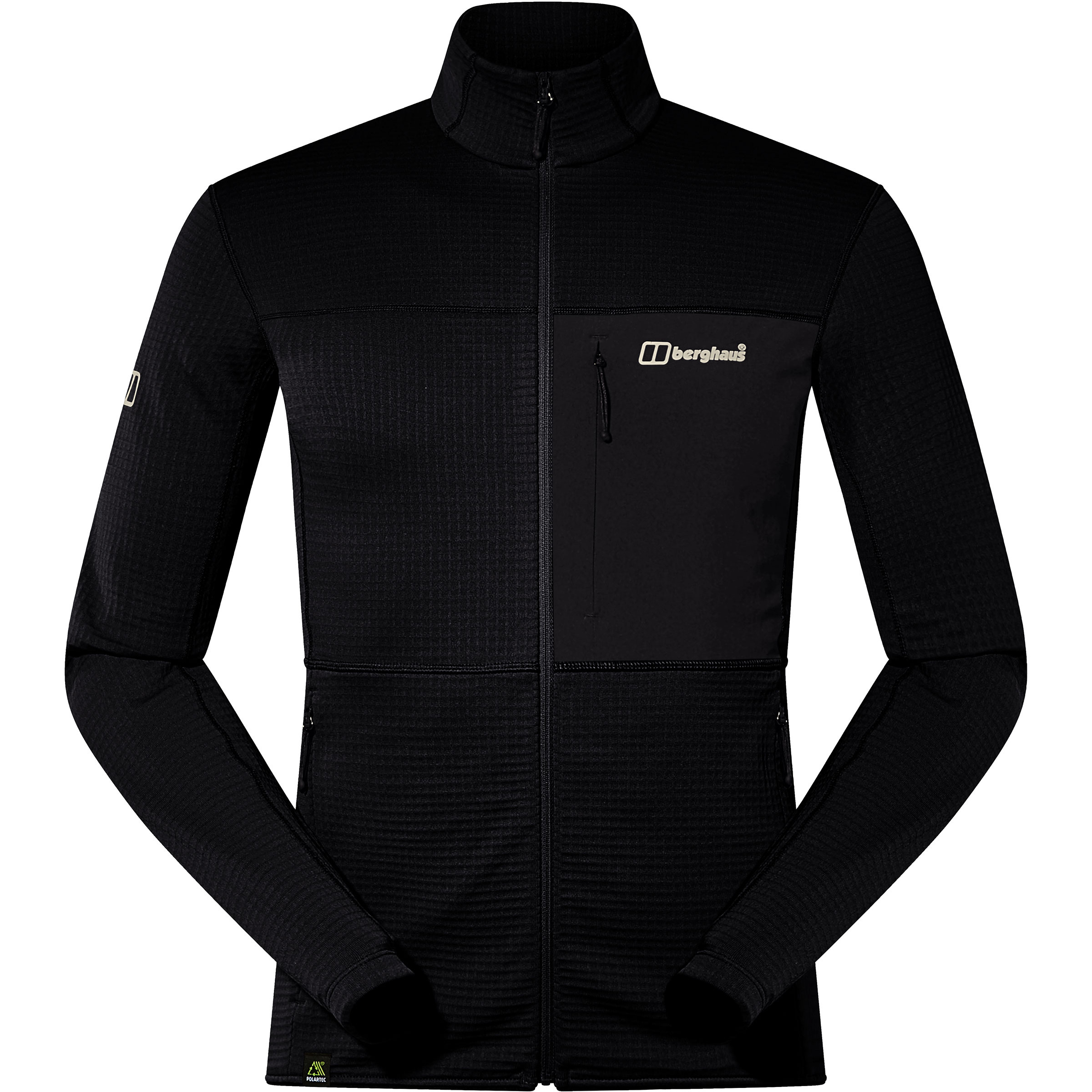 Berghaus Ridge-Hiker Herren Fleecejacke schwarz Größe XL Trekking Elastisch Polartec