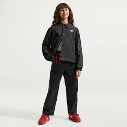 NIKE Sportswear Club Repel Coaches Trainingsjacke Kinder 010 - black/white M (137-147 cm)