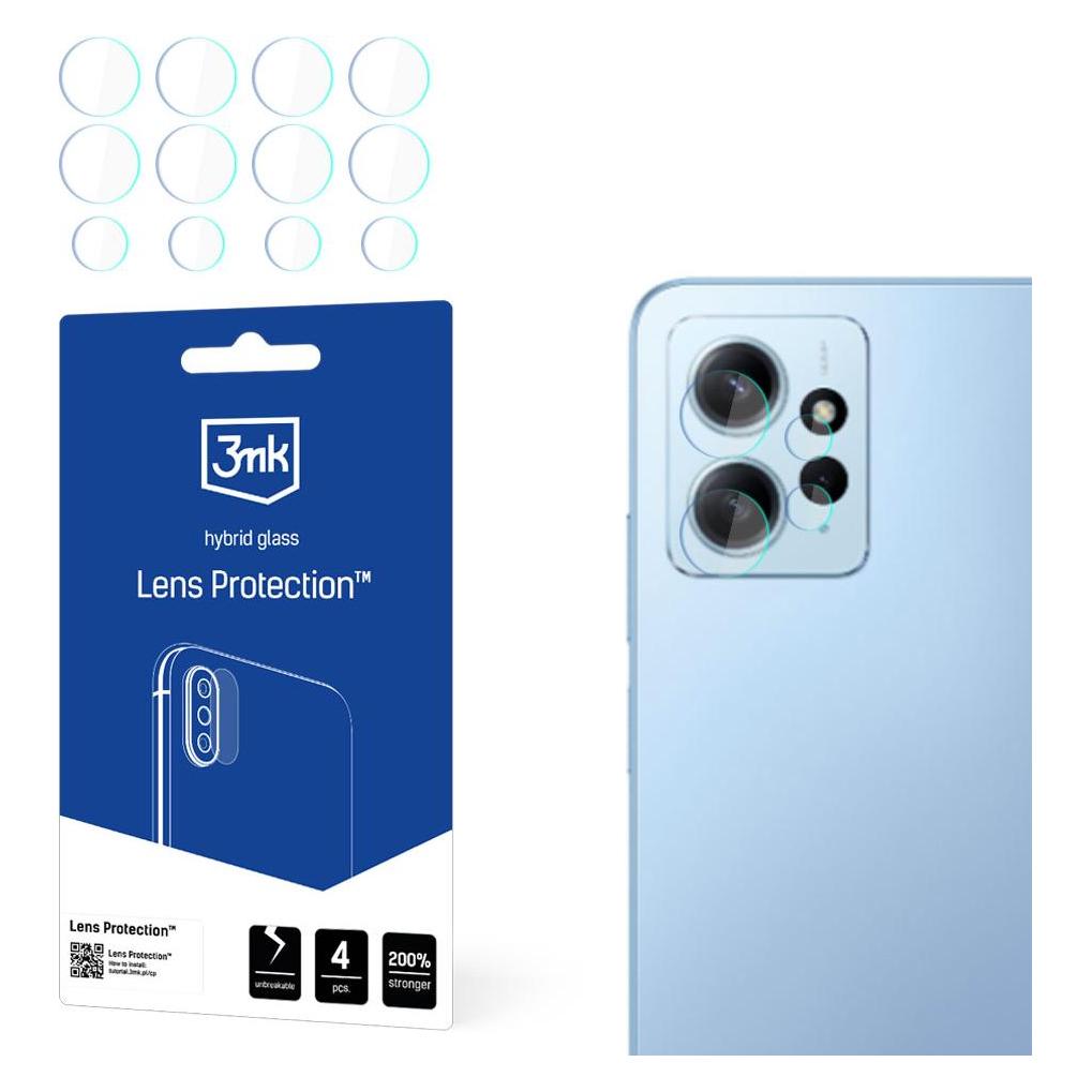 3MK Hybridglas Objektivschutz für Kamera für Xiaomi Redmi 12 (4 Stk., Xiaomi Redmi 12) (3mk Lens Protection(979)-0)