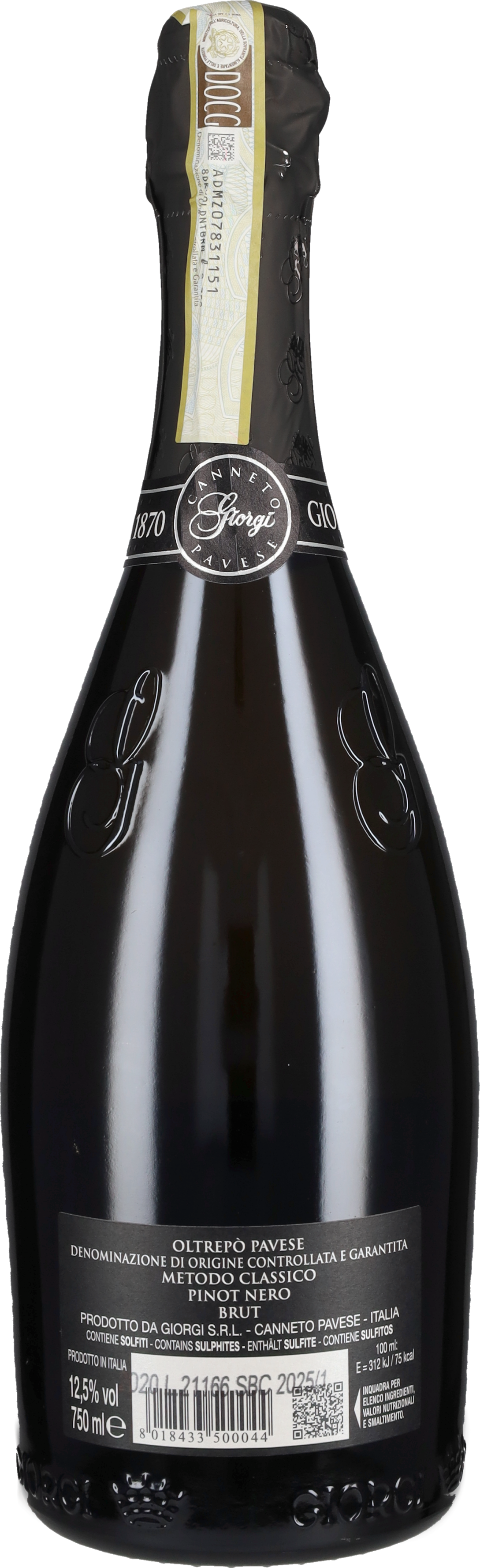 Spumante Metodo Classico Brut Gran Cuvée Storica 'Giorgi 1870' Giorgi