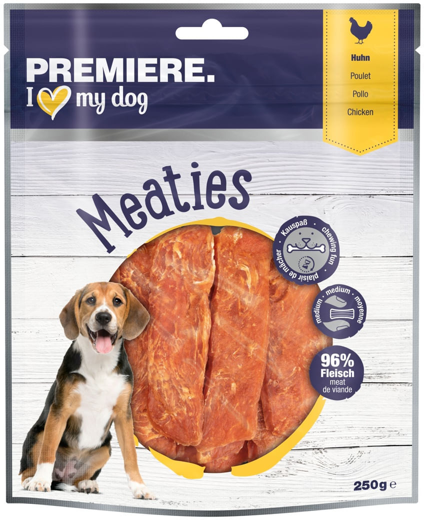 Premiere Dog Snack Meaties 250G POLLO