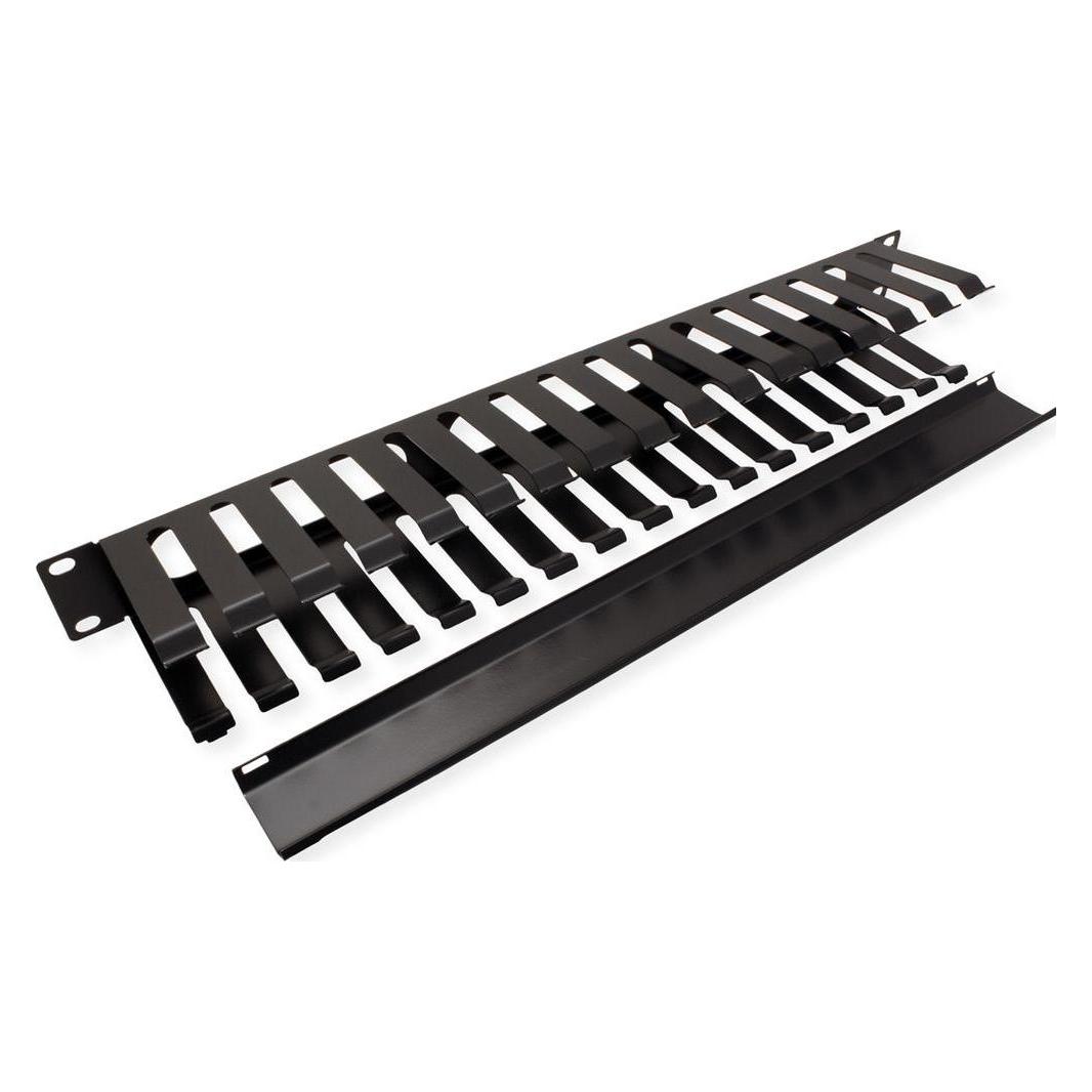 Value 19"-Kabelfhrg.1HE 40x80mm schwarz (26.99.0306)