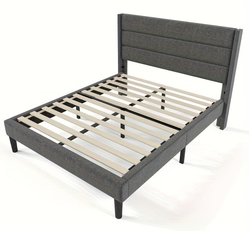 Bettgestell ohne Montage - Nachhaltiges Bambusmaterial - Platzsparendes Plattformbett - Modernes Design