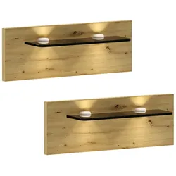 Linea Natura Nachtkonsolen-Paneele (Paar) CARDIFF - B/H/T ca. 40.00x20.00x14.00