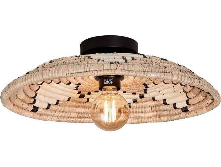 GOOD&MOJO Plafonniere Andros - Naturel/Wit - Ø45cm - Scandinavisch