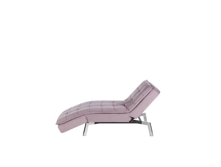 Beliani - Chaise longue réglable rose LOIRET