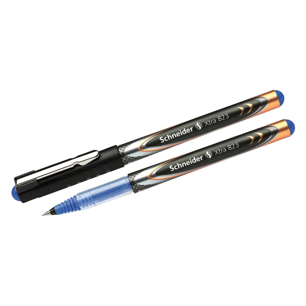Schneider 10 XTRA 823 Tintenroller schwarz 0,3 mm, Schreibfarbe: blau (10x) (01-8233)