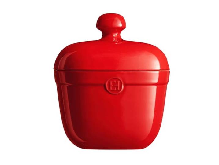 Emile Henry Made in France Keksdose aus Keramik, 2,75 l, Burgunderrot