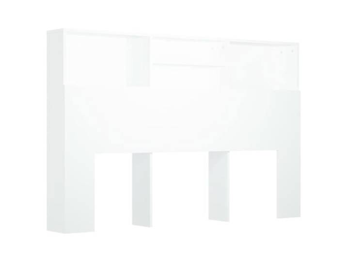 Armoire de tête de lit - SALALIS - Blanc - 160 cm - Contemporain - Design