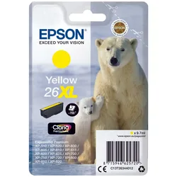 Epson Original 26XL Eisbär Druckerpatrone gelb 700 Seiten 9,7ml (C13T26344012)
