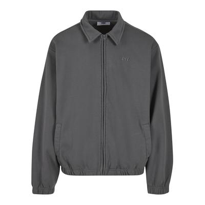Outdoorjacke DEF "DEF Herren DEF Colllar Jacket", Herren, Gr. XXL, anthrazit washed, 98% Baumwolle, 2% Elasthan, relaxed fit, amerikanischer Ausschnitt, Jacken Outdoorjacke