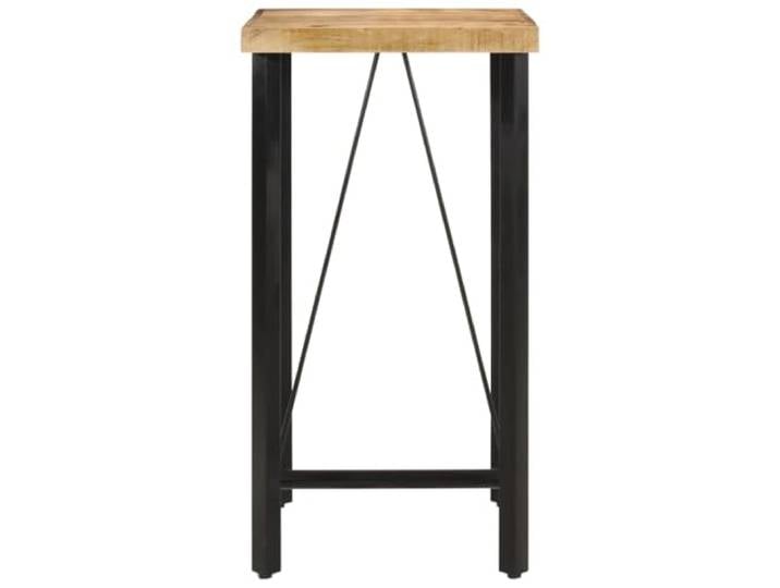 KGHERMDF Bartisch 55x55x107 cm Massivholz Mango und Eisen Stabiles Eisengestell, Robustes Mangoholz, Für Getränke und Snacks, Party und Familie