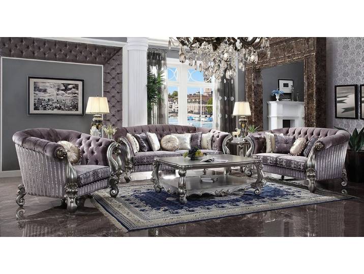 Xlmoebel Polstergarnitur Klassische 5-teilige Wohnlandschaft Couch Garnitur Set, (Wohnlandschaft, 6-tlg., 5-teilige Wohnlandschaft), Made in Europa