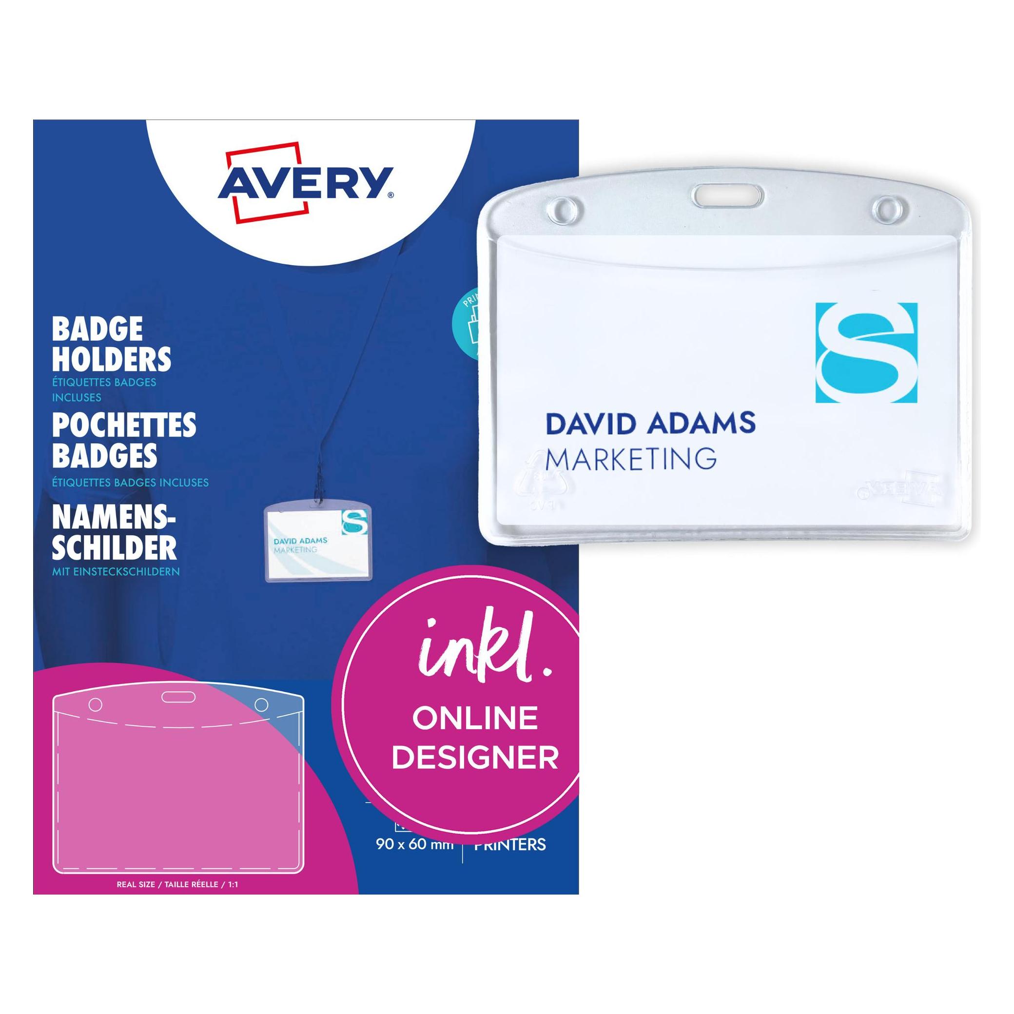 Avery Namensschilder-Taschen (4823)