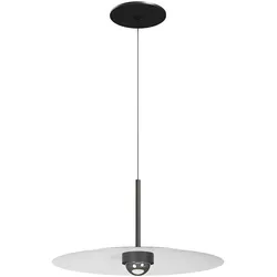 Beneito & Faure Hat LED-Pendelleuchte, Einbauleuchte, 8W, 83°, 3000K, Schwarz Matt - Professionelle Innenbeleuchtung mit warmweißem Licht