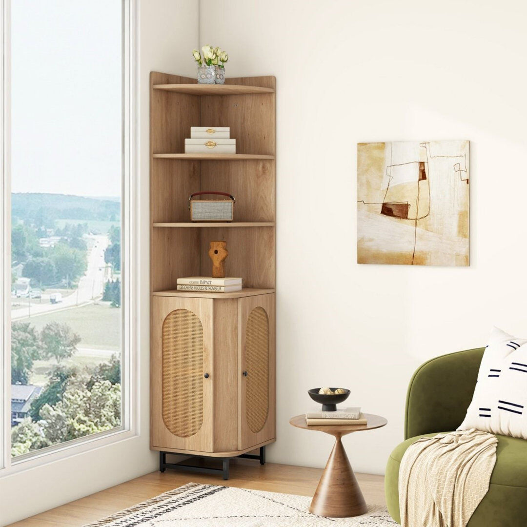 17 Stories Metal Rectangle Accent Cabinet Black 172cm H X 40cm W X 40cm D