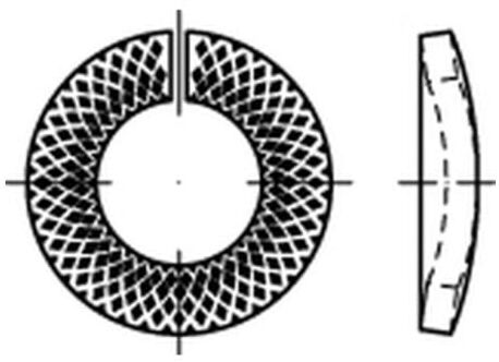Sperrkantringe Federstahl VSK 4 flZnnc flZnnc S ; Industrial Quality Supplies (881300300040000)