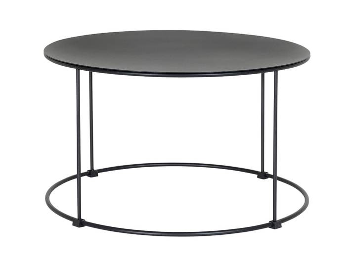 MyDeal Beistelltisch Leilani schwarz Metall B 60 H 35 cm