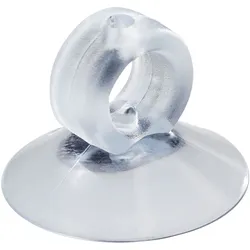 100 Saugnäpfe mit Öse für Stäbe und Lichterketten, 30 mm, 100 Stück, Weich-PVC, transparent