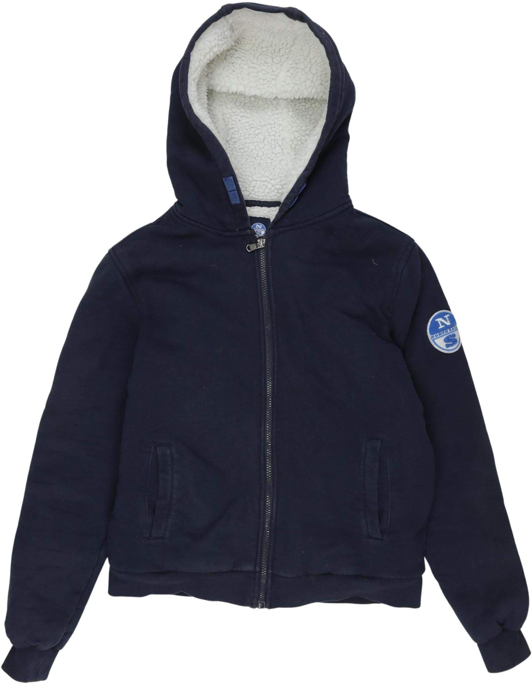 north sails Jungen Jacke oder Mantel, Marineblau, Gr. EU 164, Synthetik / Baumwolle - Second Hand