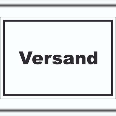HB-Druck Versand Aufkleber mit Text Lieferung shipping waagerecht A3 (297x420mm)