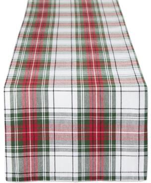 DII Christmas Plaid Table Runner