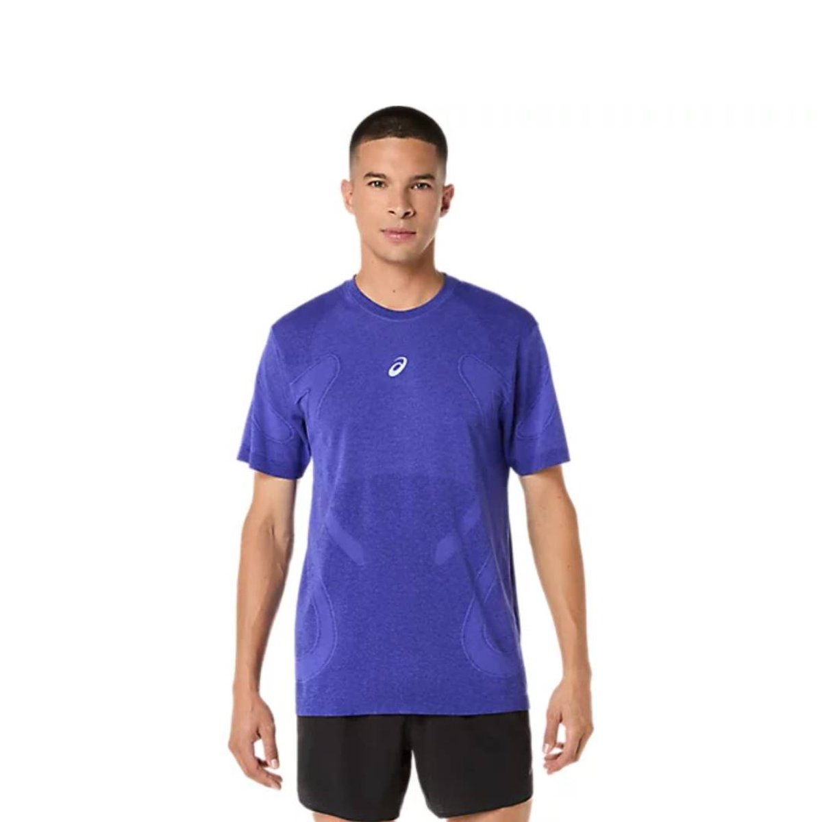Camiseta Asics Road Seamless SS Violeta, Tamanho S Homem