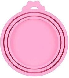 Uplifted Goods Reusable Pet Food Can Silicone Cover Three Size Fit pink