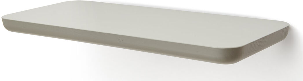 Atipico Acrocoro Ash Solid Wood Floating Shelf Off White 2.8cm H x 34cm W x 16cm D