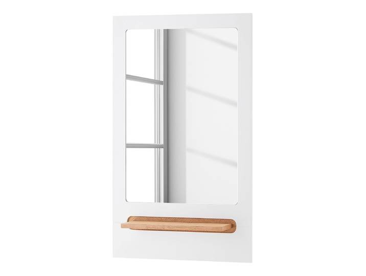 Spiegel 52 x 87 x 9cm Weiß Rahmen: MDF Mitteldichte Holzfaserplatte , lackiert Ablage: MDF Mitteldichte Holzfaserplatte , furniert 52 x 87 x