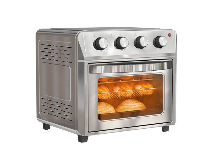 FELIXLEO Minibackofen Minibackofen Heißluftfritteuse 24 L, 6 Heizmodi, Timer