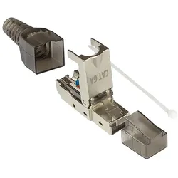 Alcasa GC-N0147 Drahtverbinder RJ-45 Schwarz, Silber, Transparent