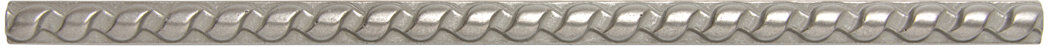 Niche Tiles UK Rope Metal Antique Copper 1.3cm. x 30cm. Border Wall Accent Tile Trim ( PACK OF 5 PIECE ) Nickel 30cm W