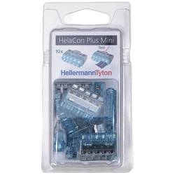 HellermannTyton 148-90057 HCPM-5-Blister-PC-BU/CL (10) Verbindungsklemme flexibel: 1.0-2.5 mm² starr: 0.5-2.5 mm² Polzahl: 5 10 St. Transparent, Blau