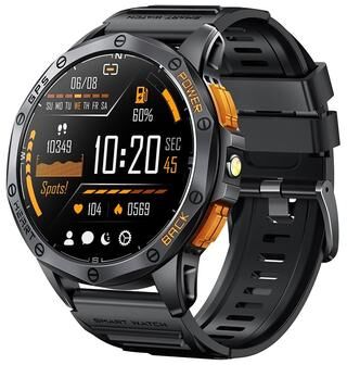 Everyday Crate LEMFO K67 GPS Smartwatch With 1.43 Inch AMOLED Smart Watch Bluetooth Calling Health Tracker black